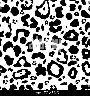 Seamless pattern with animal print leopard. Fashionable stylish pattern with an ornament from a cheetah, a panther. Wild background for textiles, pack Stock Vector