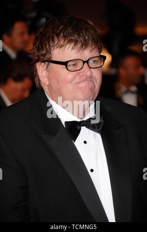 CANNES, FRANCE. May 19, 2007: Michael Moore at screening for his movie 'Sicko' at the 60th Annual International Film Festival de Cannes.  © 2007 Paul Smith / Featureflash Stock Photo