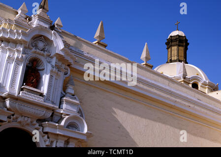 Lima, Peru - April 21, 2018: Architectural detail of Sanctuary of Our Lady of Solitude church Stock Photo