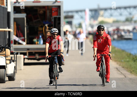 8th June 2019, Circuit Gilles Villeneuve, Montreal, Quebec, Canada; Formula 1 Grand Prix of Canada, qualifying sessions; Scuderia Ferrari, Sebastian Vettel Stock Photo