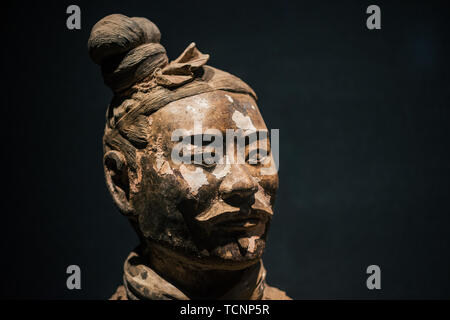 The exquisite eight wonders of the world, a close-up of the terracotta warriors and horses of Xi'an. Stock Photo