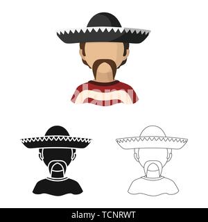 Vector illustration of imitator and resident sign. Collection of imitator and culture stock vector illustration. Stock Vector