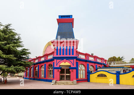 Amusement park characteristic architecture Stock Photo
