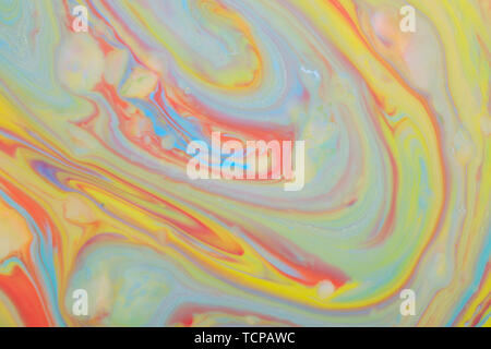 Abstract background of colored propylene pigment formation Stock Photo