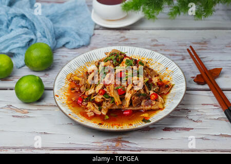 drooling chicken, stick chicken. Stock Photo