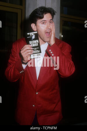 Westwood, California, USA 28th June 1994 Actor Bruce Campbell attends the premiere of 'Blown Away' on June 28, 1994 at Mann National Theater in Westwood, California, USA. Photo by Barry King/Alamy Stock Photo Stock Photo