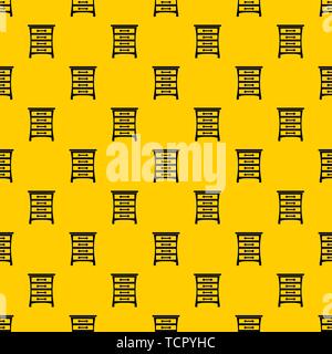 Chest of drawers pattern vector Stock Vector