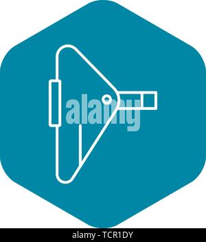 Spot welding icon, outline style Stock Vector