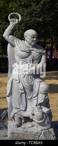 Statue of Tian Tong Temple Stock Photo