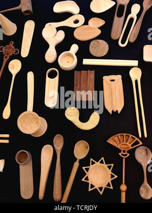 Creative wood cutlery Stock Photo