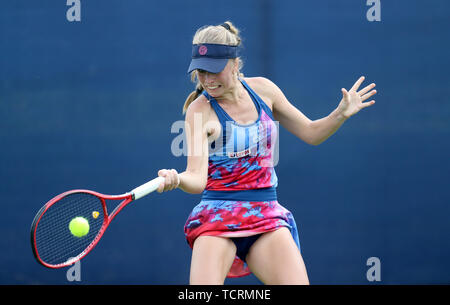 Magdalena Frech in action against Lucia Bronzetti in their women's ...