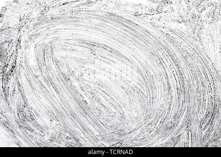 Smudged paint on white paper background Stock Photo