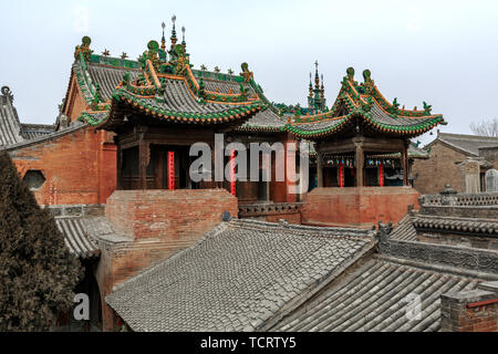 The ancient temple architecture of the Zhangbi castle