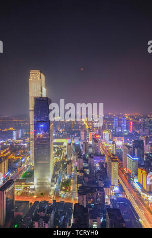 Night Scene in Changsha Stock Photo