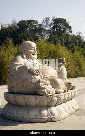 Statue of Tian Tong Temple Stock Photo