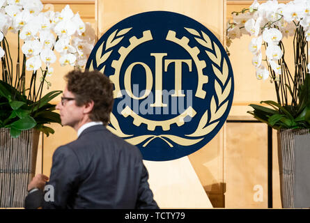 ILO - International Labour Organization logo symbol flag Stock Photo ...