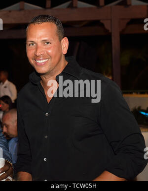 PUNTA CANA, DOMINICAN REPUBLIC - DECEMBER 13: Alex Rodriguez of the New  York Yankees and Girlfriend,Torrie Wilson, at the 6th Annual David Ortiz  Celebrity Golf Classic Powered By FUSEt on December 13