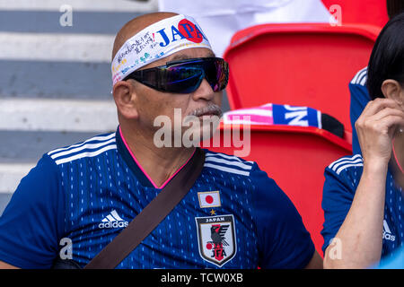 Paris, France. 10th June, 2019. Supporters (Japan) during the FIFA Women's World Cup France 2019 Group A match between Argentina 0-0 Japan at Parc des Princes Stadium in Paris, France, . Credit: Maurizio Borsari/AFLO/Alamy Live News Stock Photo