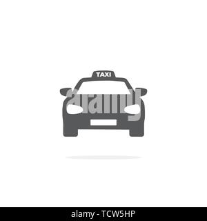 Taxi Icon Vector on white background. Stock Vector