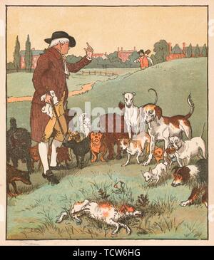 'The dog it was that died', c1879.  Creator: Randolph Caldecott. Stock Photo