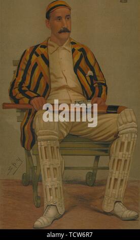 'Yorkshire Cricket', 1892. Creator: Sir Leslie Matthew Ward. Stock Photo