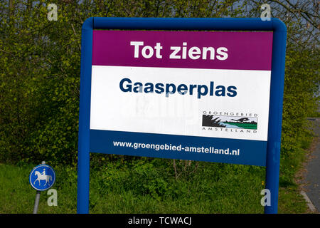 Billboard See You Soon At The Gaasperplas At The Netherlands 2019 Stock Photo