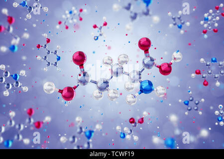 Glutamate - Glutamic Acid Stock Photo