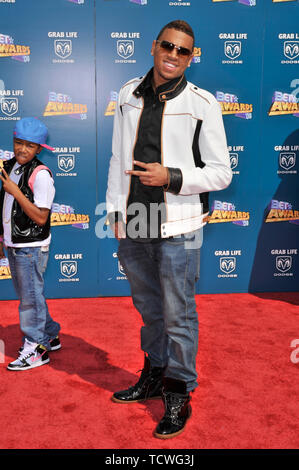 LOS ANGELES, CA. June 24, 2008: Chris Brown at the 2008 BET Awards (Black Entertainment Television) at the Shrine Auditorium, Los Angeles. © 2008 Paul Smith / Featureflash Stock Photo