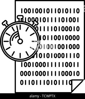 Fast Development Icon. Outline Simple Design. Vector Illustration. Stock Vector