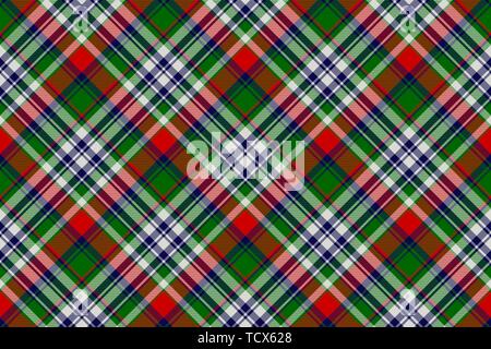 Celtic classic check plaid seamles pattern. Vector illustration. Stock Vector