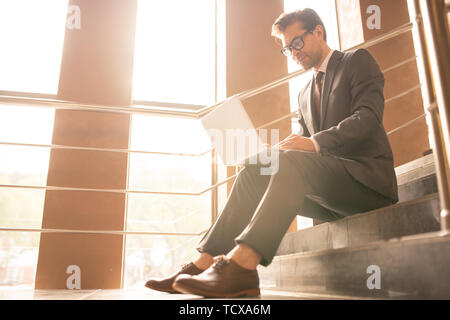 Analyzing financial data Stock Photo