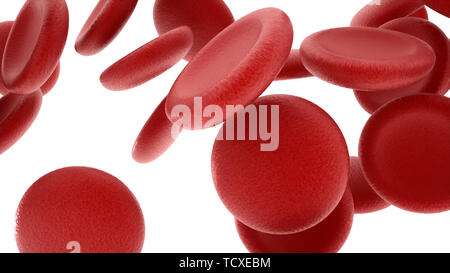 3d rendered platelet model Stock Photo