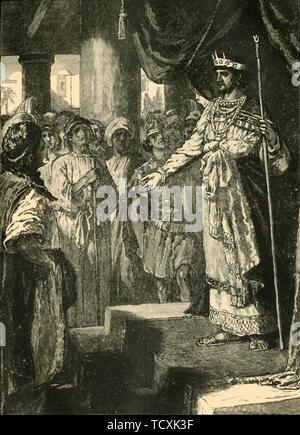 king rehoboam and the young men ancient Israel Kingdom of Judah Stock ...