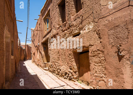 Mountain village Abyaneh in the central part of Iran. UNESCO world heritage site. Stock Photo