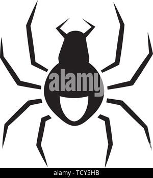 Spider Icon Vector Stock Vector