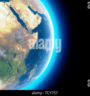 Satellite map of the Middle east Earth from Space Stock Photo - Alamy