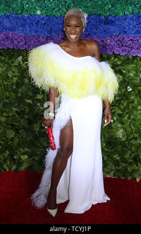 June 9, 2019 - New York City, New York, U.S. - Actor CYNTHIA ERIVO attends the 73rd annual Tony Awards held at Radio City Music Hall. (Credit Image: © Nancy Kaszerman/ZUMA Wire) Stock Photo