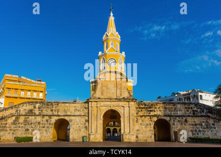 Plaza de la Paz Centro Historico aera of Cartagena de los indias Bolivar in Colombia South America Stock Photo