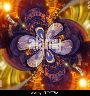 Abstract Image with colorful graphical elements design, concept Stock Photo