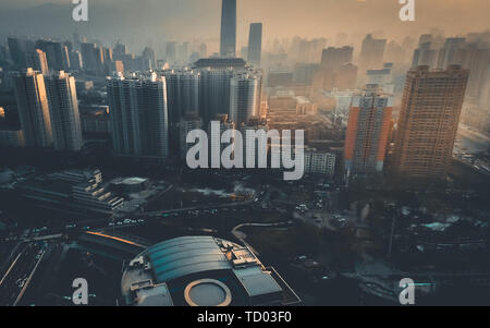 Lanzhou dusk Stock Photo