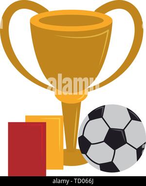 Soccer sport game cartoons isolated Stock Vector