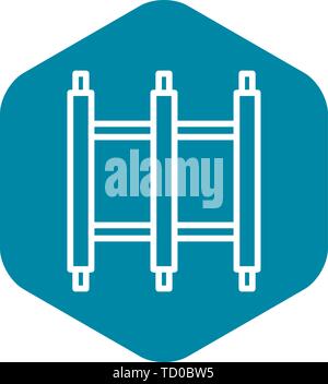 Scaffold construction icon, outline style Stock Vector
