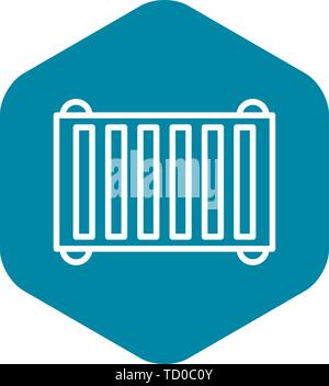 Industrial scaffold icon, outline style Stock Vector