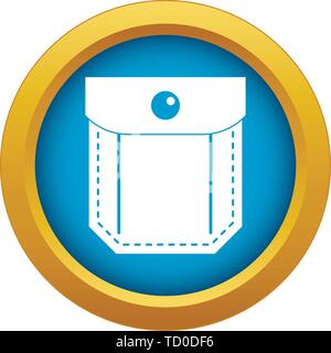 Pocket with valve icon blue vector isolated Stock Vector Image & Art ...