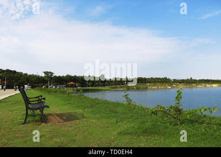Maoming Open-pit Mine Ecological Park Stock Photo