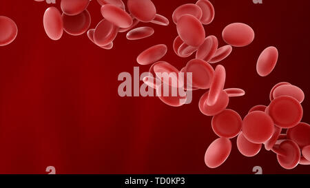 3d rendered platelet model Stock Photo