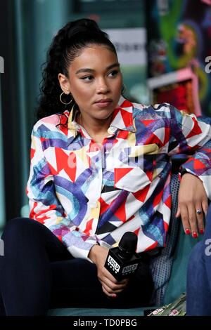 Alexandra Shipp inside for AOL Build Series Celebrity Candids - MON, AOL Build Series, New York, NY June 10, 2019. Photo By: Steve Mack/Everett Collection Stock Photo