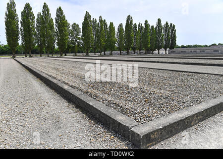 Dachau, Deutschland. 10th June, 2019. Gedenkstaette Concentration Camp Dachau- Gedenkstaette, 1933, 1945, 3, antisewithism, exterminate, extermination, Bavaria, Dachau, deportation, German, German history, Germany, third, Europe, fascism, fascists, fascist, commemoration, memorial, history, Jew, Jews, Concentration camp, concentration camp, memorial, Nazism, Nazi, Nazis, Nazi, Reich, crime, past, extermination, Extermination Camp | usage worldwide Credit: dpa/Alamy Live News Stock Photo