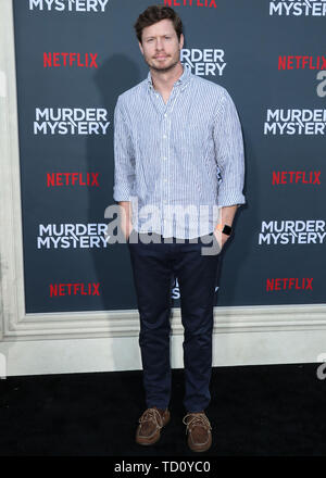 Westwood, United States. 10th June, 2019. WESTWOOD, LOS ANGELES, CALIFORNIA, USA - JUNE 10: Actor Anders Holm arrives at the Los Angeles Premiere Of Netflix's 'Murder Mystery' held at the Regency Village Theatre on June 10, 2019 in Westwood, Los Angeles, California, United States. (Photo by Xavier Collin/Image Press Agency) Credit: Image Press Agency/Alamy Live News Stock Photo