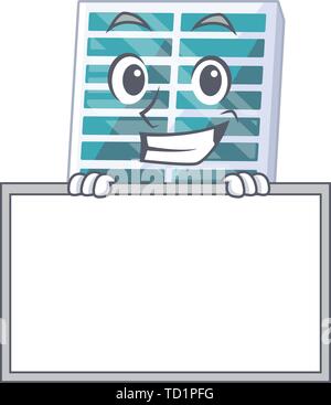 Grinning with board solar penels isolated in the cartoon Stock Vector